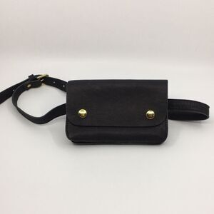 Marlow Goods Lexington Bum Pack Black Leather Belt Bag